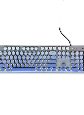 罗技k845机械键盘有线电竞 复古朋克女生办公青轴红轴 高颜值同款