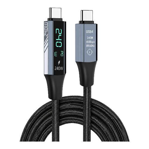 240WPD数显快充数据线40Gbps
