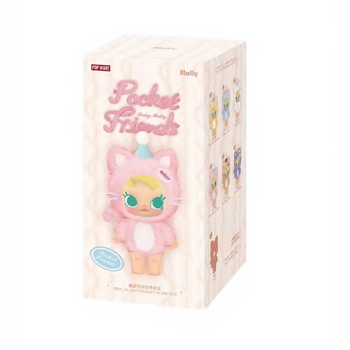 壹号POPMART泡泡玛特 Baby Molly口袋朋友系列搪胶毛绒挂件盲盒