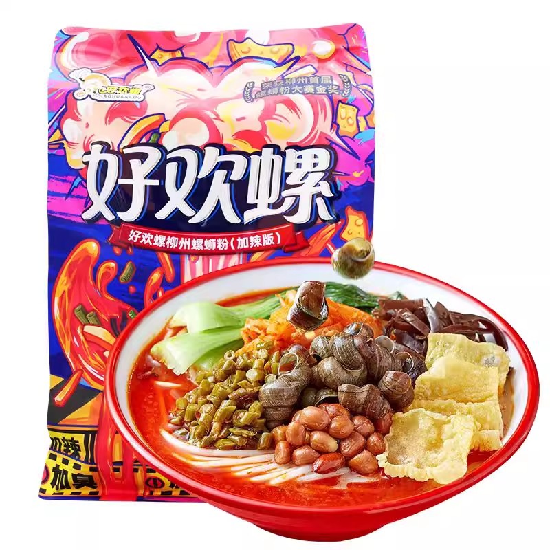 好欢螺螺蛳粉加臭加辣夜宵正宗柳州特产烹煮米粉粉螺丝粉