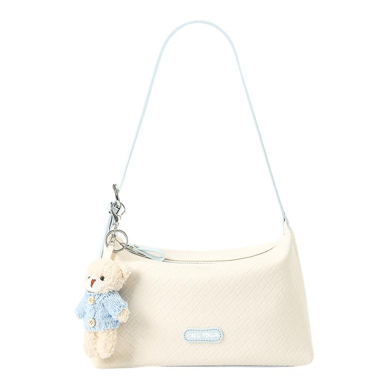 畹町编织压纹腋下hobo包