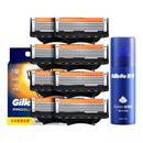 吉列锋隐致顺引力盒剃须刀替换刀头手动男士 5层刀片刮胡刀非吉利