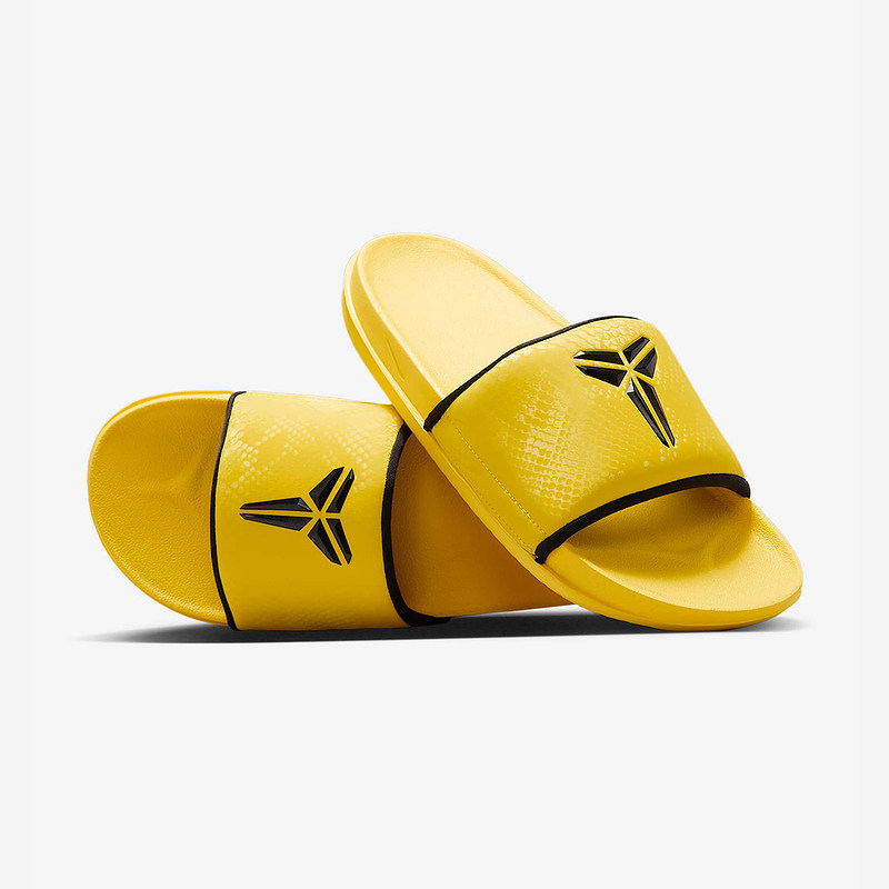 NIKE耐克KOBE科比男拖鞋缓震室内居家一字拖黄色休闲鞋IF2870-700
