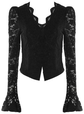 DPLAY【惠品】2025年冬季新款法式黑色打底衫女蕾丝上衣长袖小衫