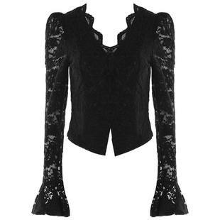 新款 法式 黑色打底衫 DPLAY 小衫 2025年冬季 女蕾丝上衣长袖 惠品