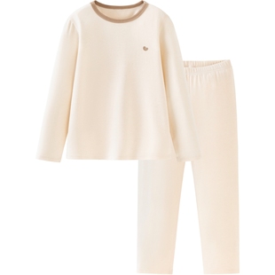 亲子打底睡衣 迷你巴拉巴拉秋冬男女童保暖抑菌内衣套装 植物芯