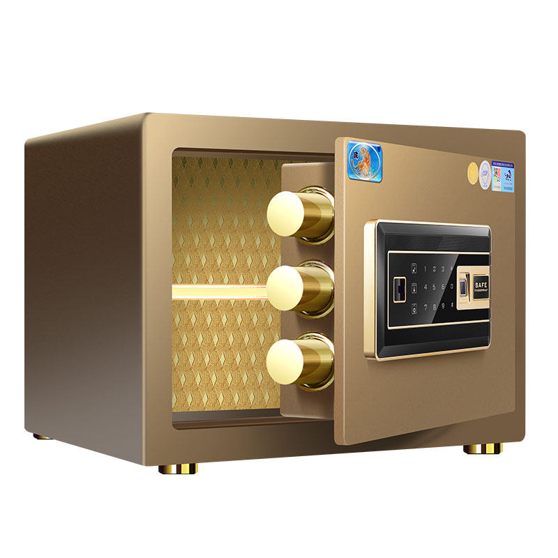 虎牌保险柜家用防盗小型原3C 30/35/40/45cm高办公CSP指纹保险箱入墙入衣柜 床头保险柜全钢防盗高端2025新品