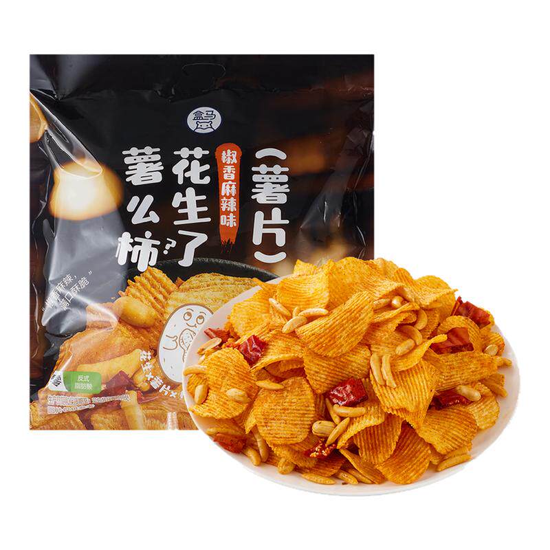 盒马 花生了薯么柿(薯片) 椒香麻辣味 480g(80g*6小包)