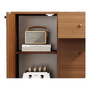 餐边柜客厅置物柜落地储物柜简约茶水柜家用橱柜靠墙一体收纳柜子