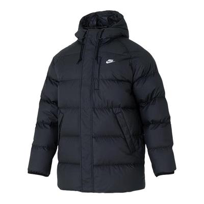 耐克中长款羽绒服650蓬男新拒水保暖夹克连帽运动外套IB2974-010