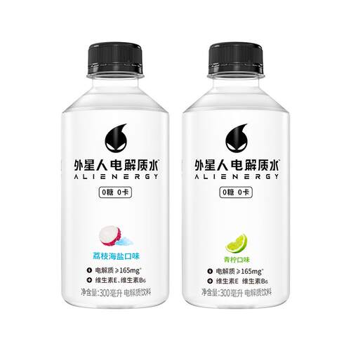 外星人电解质水0糖0卡6小瓶装