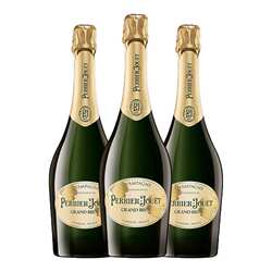 巴黎之花Perrier Jouet法国香槟产区干型起泡葡萄酒750ml/3支送礼