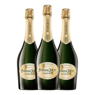 巴黎之花Perrier Jouet法国香槟产区干型起泡葡萄酒750ml/3支送礼