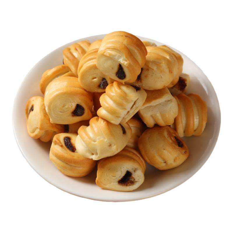 山西纯碱烤馍枣泥花卷馒头早餐养零食胃小吃吕梁特产红枣味馍丁片