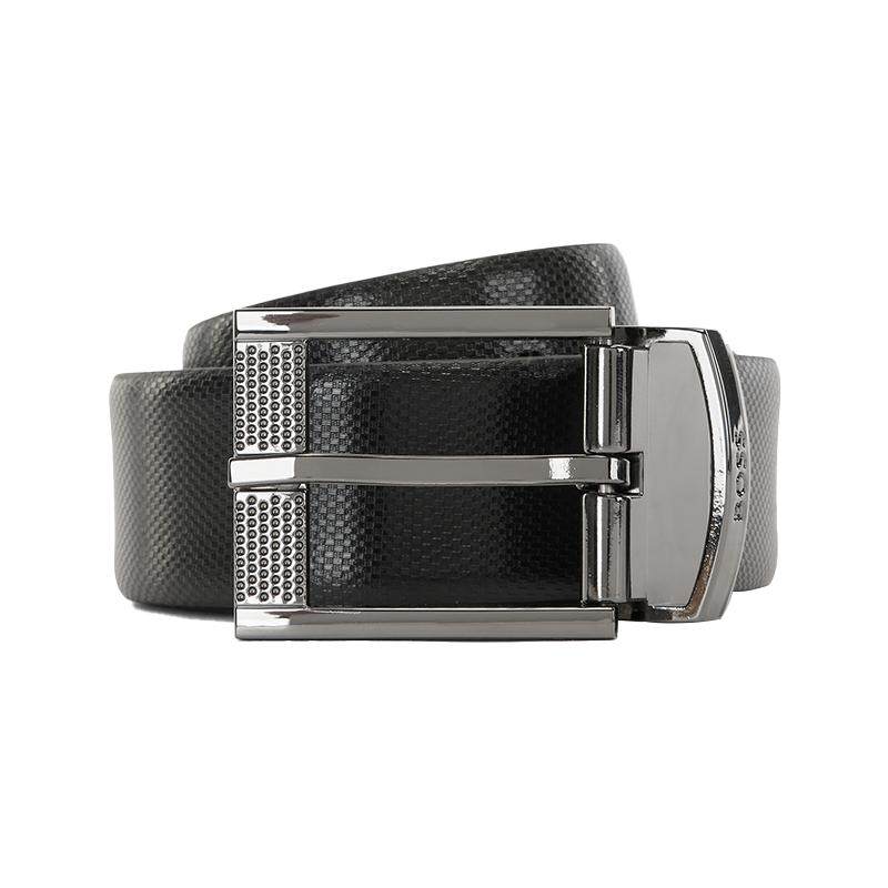 【新年礼物】BOSS博斯 男士经典款印花皮革磨砂纹理双面腰带,服饰配件/皮带/帽子/围巾,腰带/皮带/腰链,淘宝优惠券,粉丝福利购,淘宝优惠卷