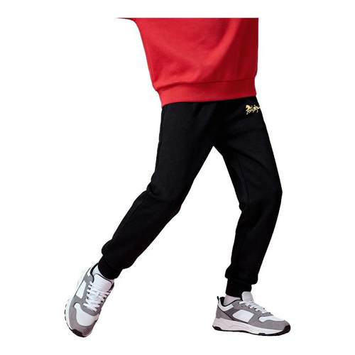 匹克童装儿童加绒保暖运动裤