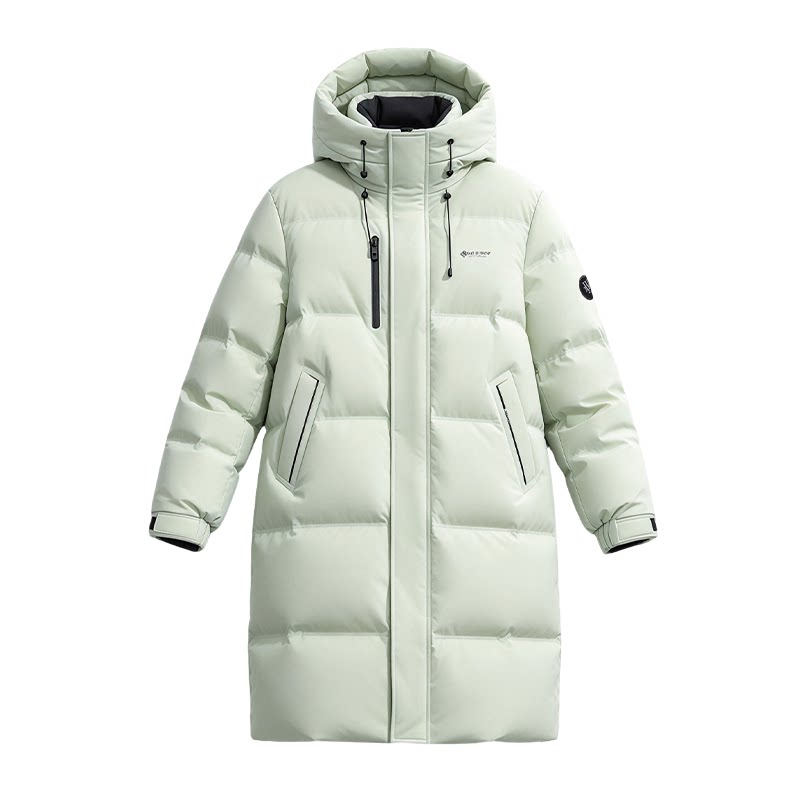 雪中飞2026冬新款男女款情侣中长款羽绒服连帽时尚简约舒适保暖