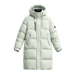 雪中飞2026冬新款男女款情侣中长款羽绒服连帽时尚简约舒适保暖