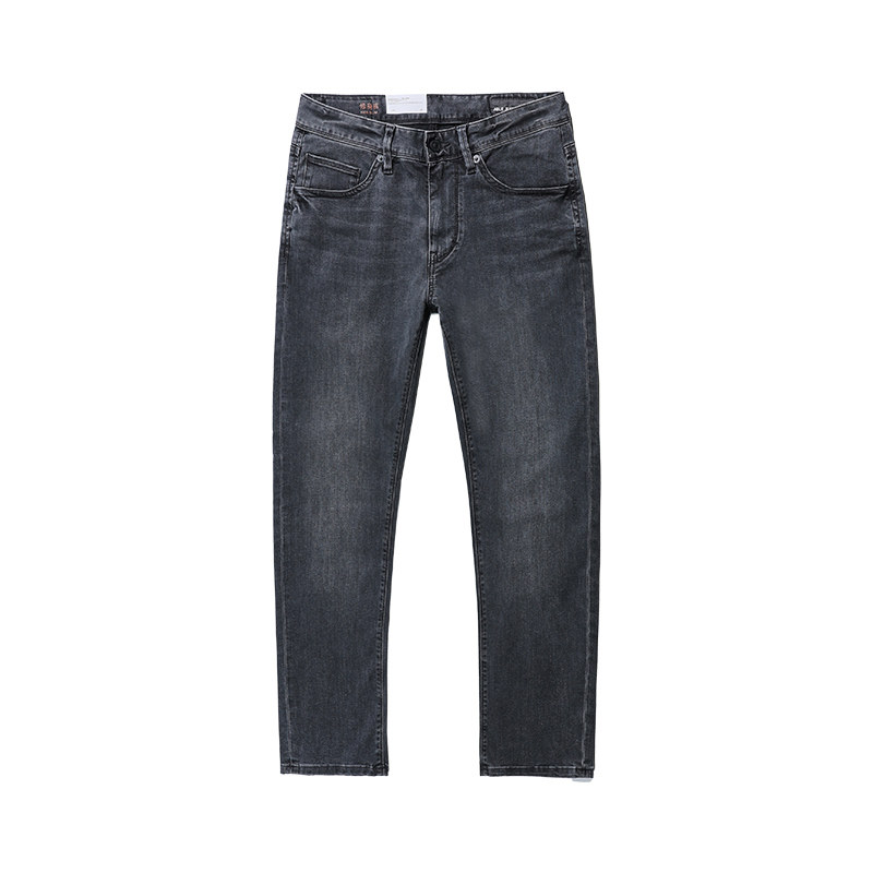 ABLE JEANS修身牛仔裤男弹力小脚显高显瘦夏季薄款通勤百搭长裤