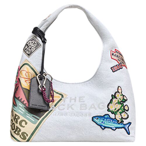 【新增折扣】MARC JACOBS/莫杰 SACK 中号织物休闲风配挂饰hobo包