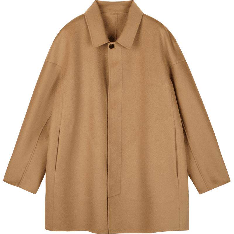 细腻双面羊绒：手感丝滑，品质感强