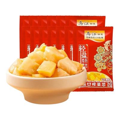 正宗重庆涪陵乌江榨菜芯22g*12袋