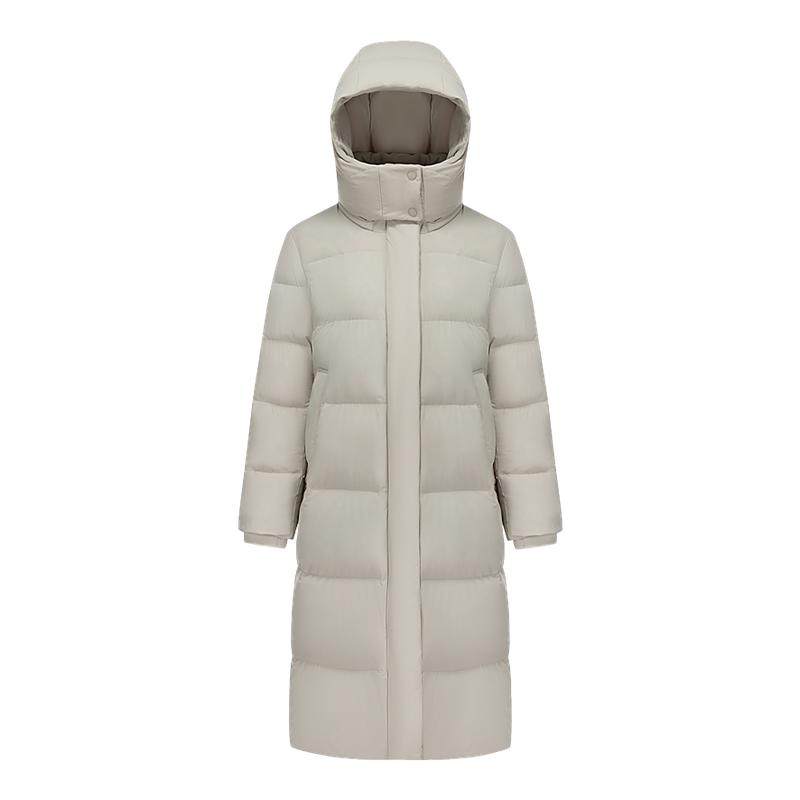 波司登冬季女长款过膝可脱卸帽羽绒服舒适面料品质显瘦正品出清