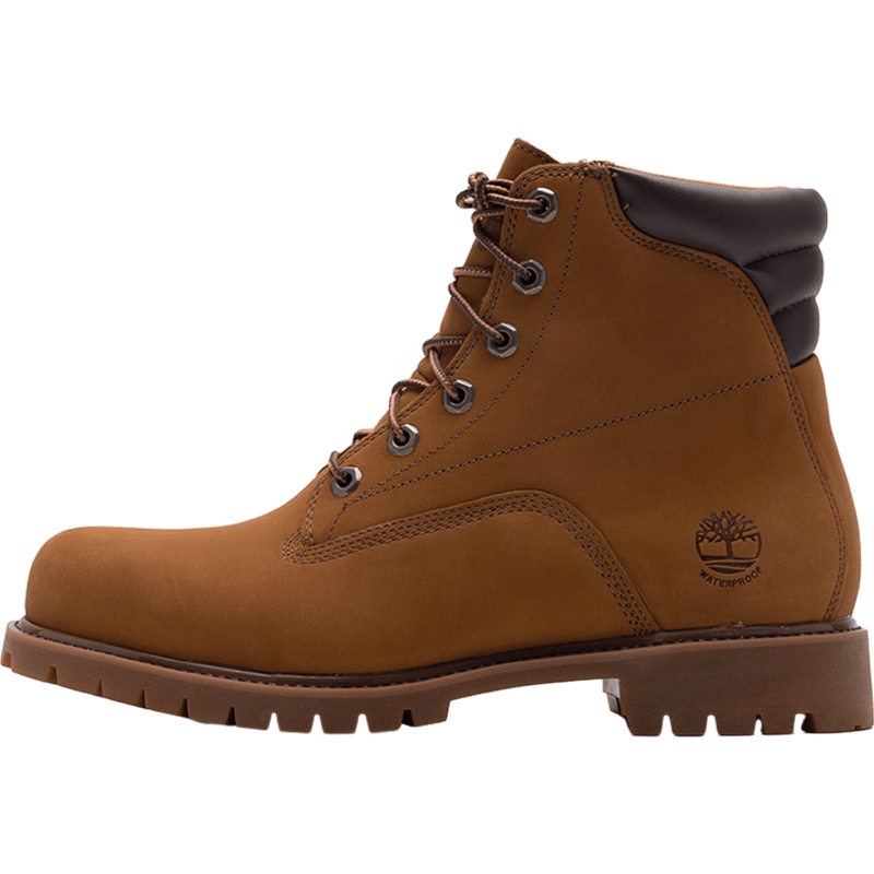 添柏岚官方男鞋大黄靴秋季户外徒步防泼水皮革踢不烂马丁靴A2E9D