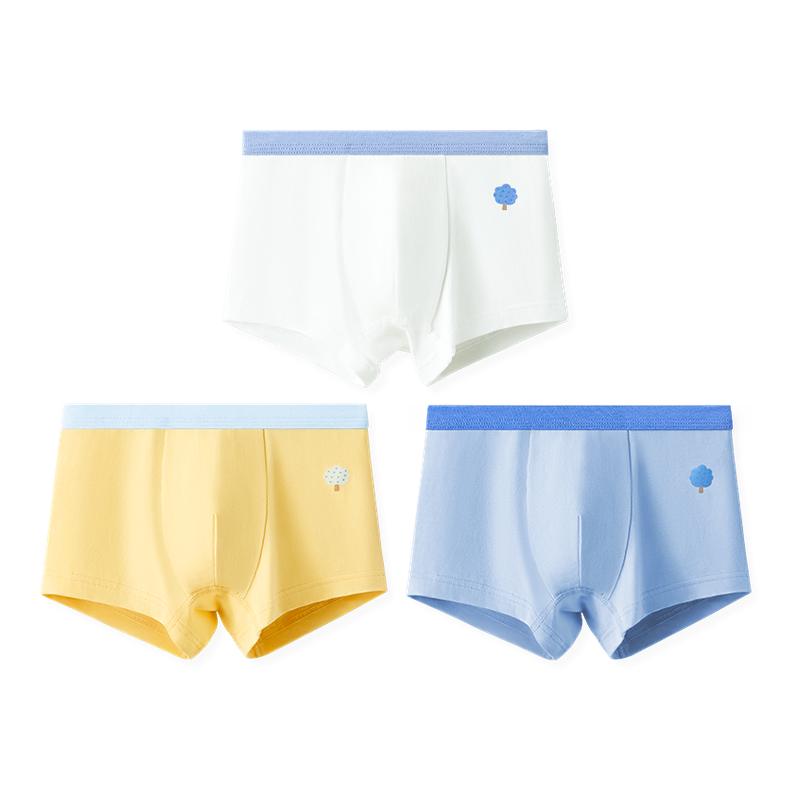 红豆青少年纯棉抗菌平角内裤