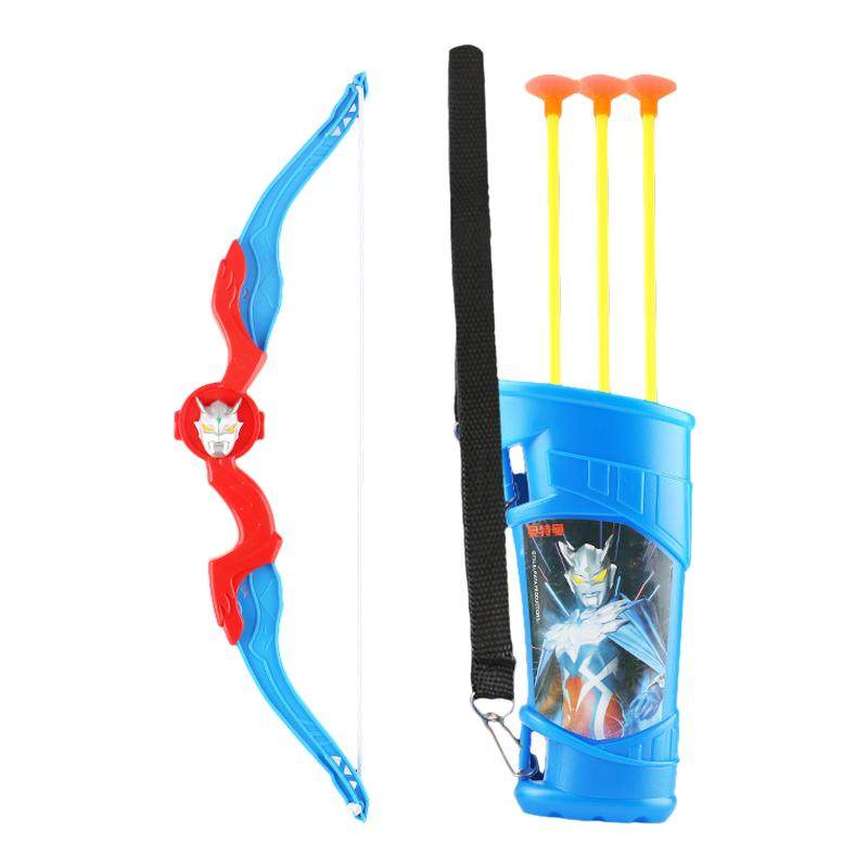 奥特曼儿童弓箭套装小男孩玩具射箭射击亲子互动宝宝安全吸盘箭筒