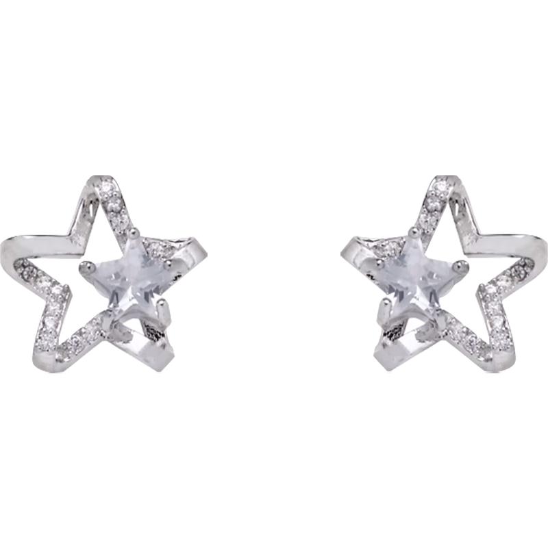 星星蚊香盘耳夹无耳洞女