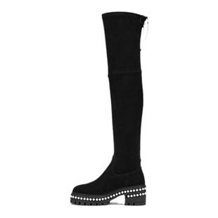 BOOT PEARL 秋冬厚底长筒过膝靴女瘦瘦靴 SOHOLAND