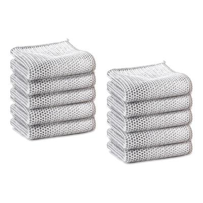 钢丝洗碗布刷锅碗双面银丝