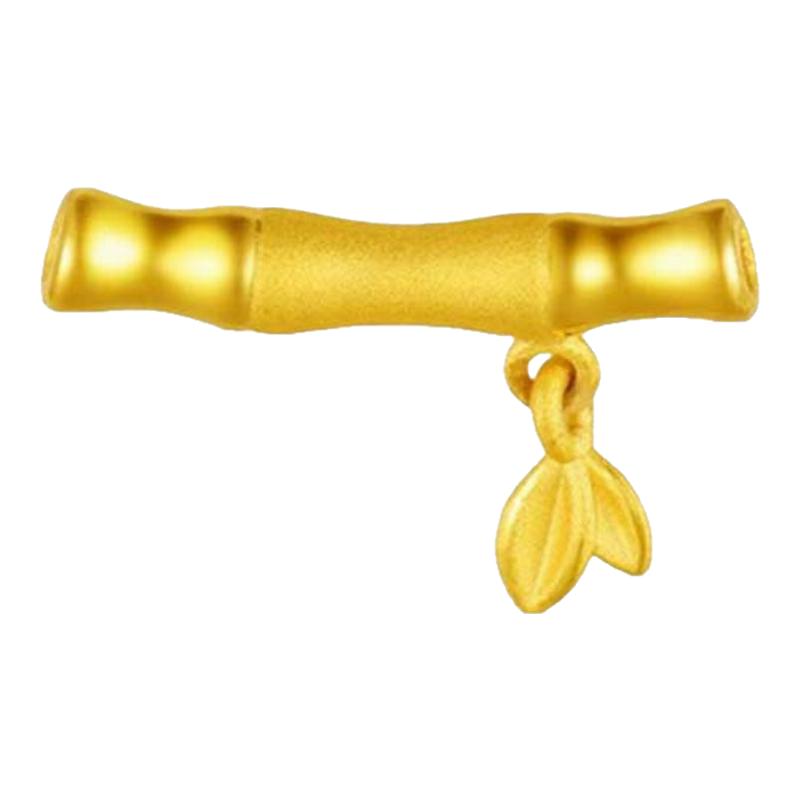 足金999转运珠竹节手链