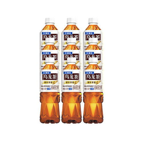 SUNTORY/三得利乌龙茶饮料饮品无糖/低糖500ml*9瓶泡茶茶多酚能量