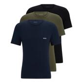 针织基础款 T恤 BOSS博斯 男士 T恤三件装 100%棉