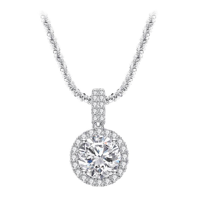 周大生璀璨星河项链纯银S925碎冰冰轻奢经典锁骨链生日礼物送女友