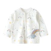 保暖开衫 汤尼倍儿婴儿外套春秋宝宝外出长袖 可爱上衣服 舒绒棉