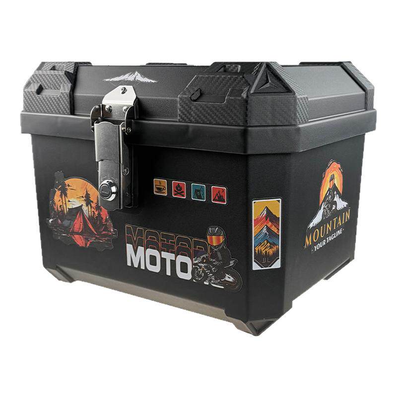 摩托车70升特大尾箱大容量后备箱踏板车尾箱电动车行李箱大号通用