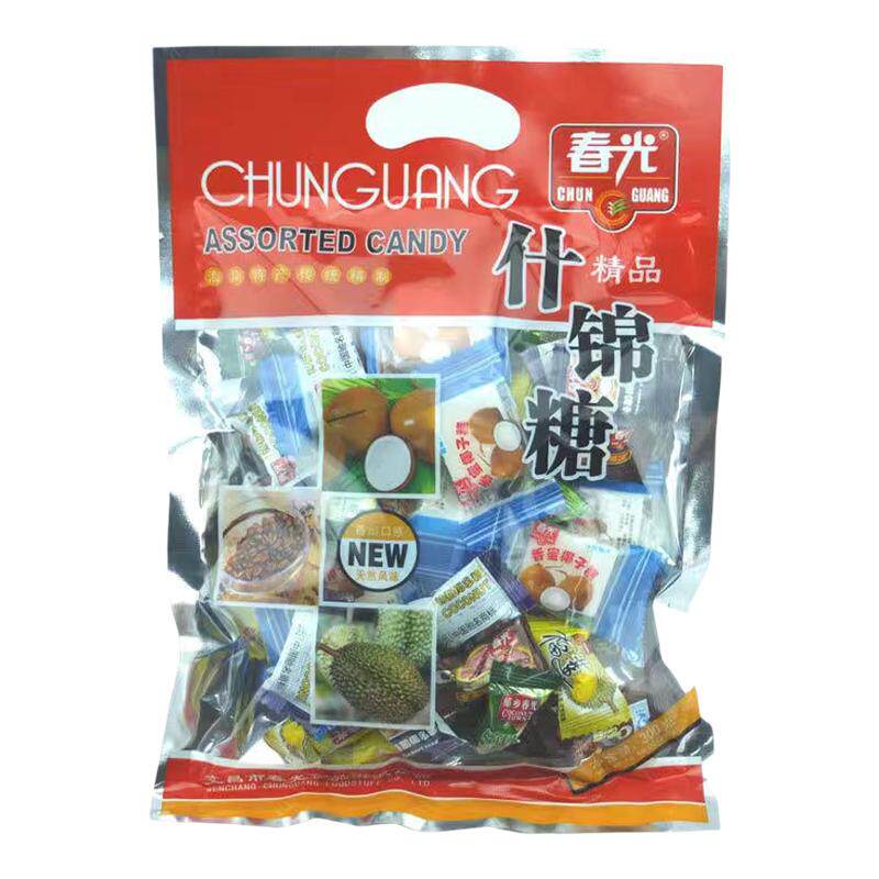 新货春光什锦糖300g糖果袋装海南特产口味混合春光椰子糖正宗特制