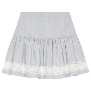 末6折Maje商场同款 撞色条纹仿钻装 2025秋冬款 法式 饰半身裙 女装 季