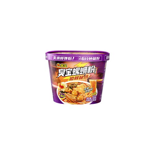 臭宝柳州螺蛳粉桶装冲泡型309g解馋夜宵速食米线火鸡面加辣浓汤