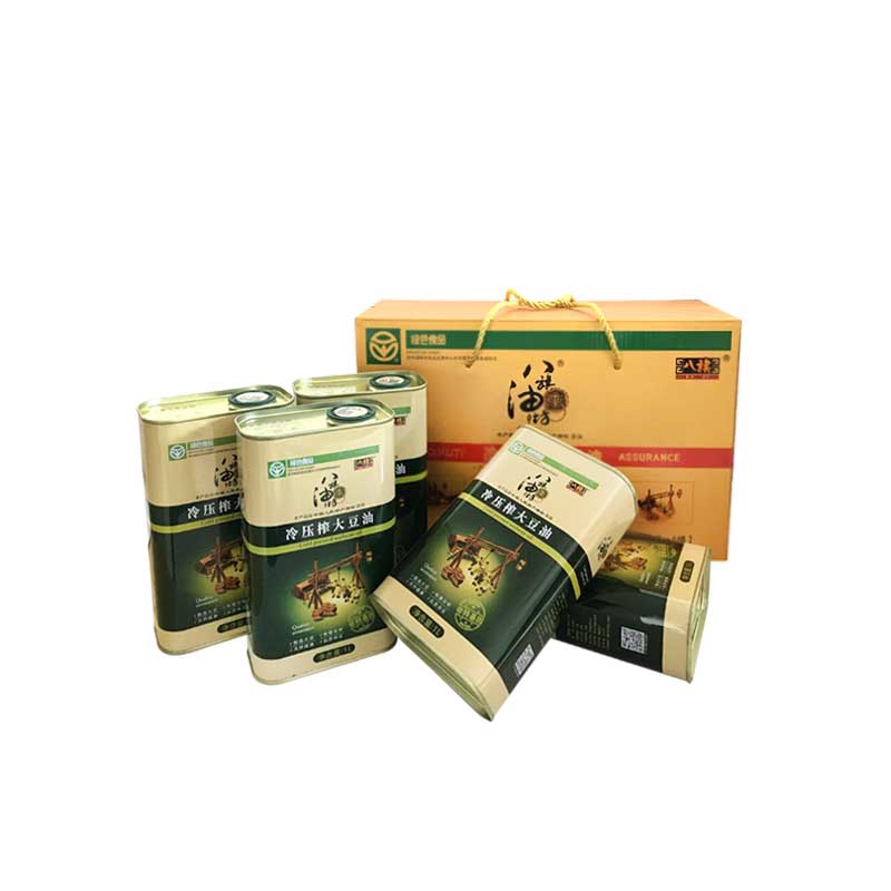 八旗冷压榨非转基因1L*5桶大豆油