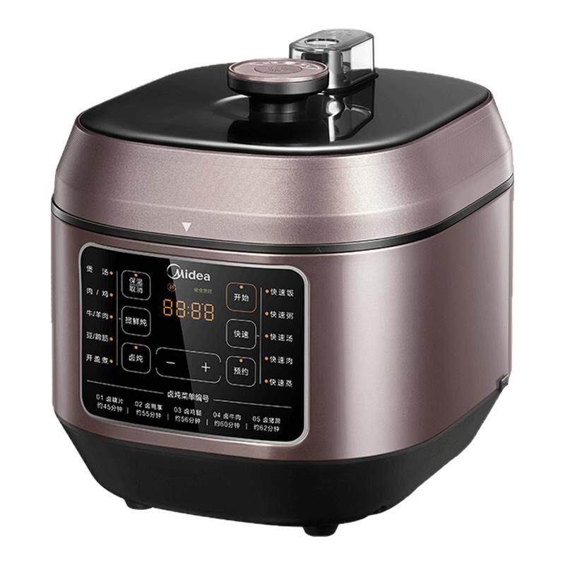 美的电压力锅多功能家用0涂层内胆6L全自动高压锅电压锅2025新款