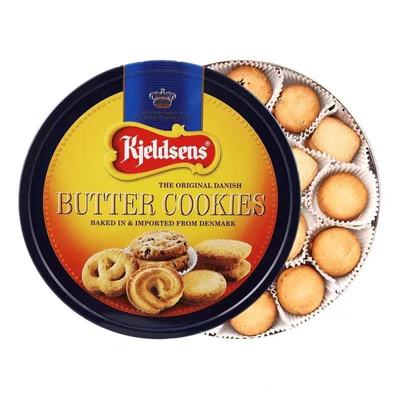 丹麦蓝罐曲奇饼干908g礼盒装原装进口休闲零黄油饼干年货送礼港版