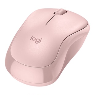 罗技无线鼠标M221静音便携办公家用B220女生舒适高颜值彩色粉色
