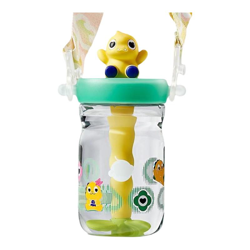 babycare恐龙冷萃公仔吸管水杯儿童宝宝直饮吸管杯幼儿园水壶防漏