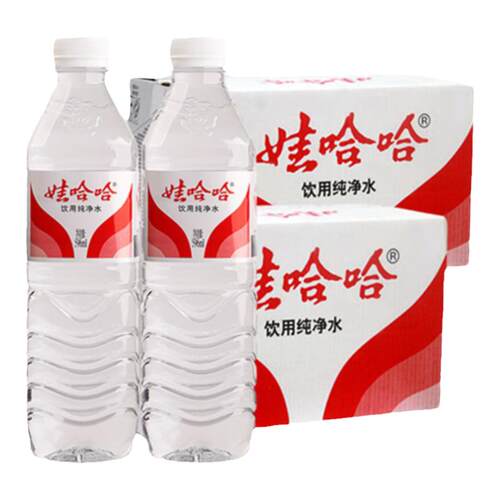 送货上楼娃哈哈纯净水596ml*48瓶