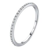 MODIAN摩典莫桑钻S925纯银高级感闪耀排钻戒指女情侣礼物送女友