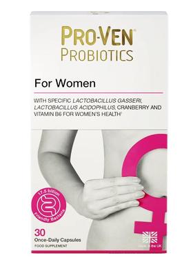 PROVEN女性益生菌肠胃养护私处护理蔓越莓营养乳酸杆菌30粒*2盒